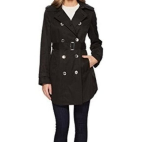 Calvin Klein Double Breasted Trench Coat - Picture 1 of 6